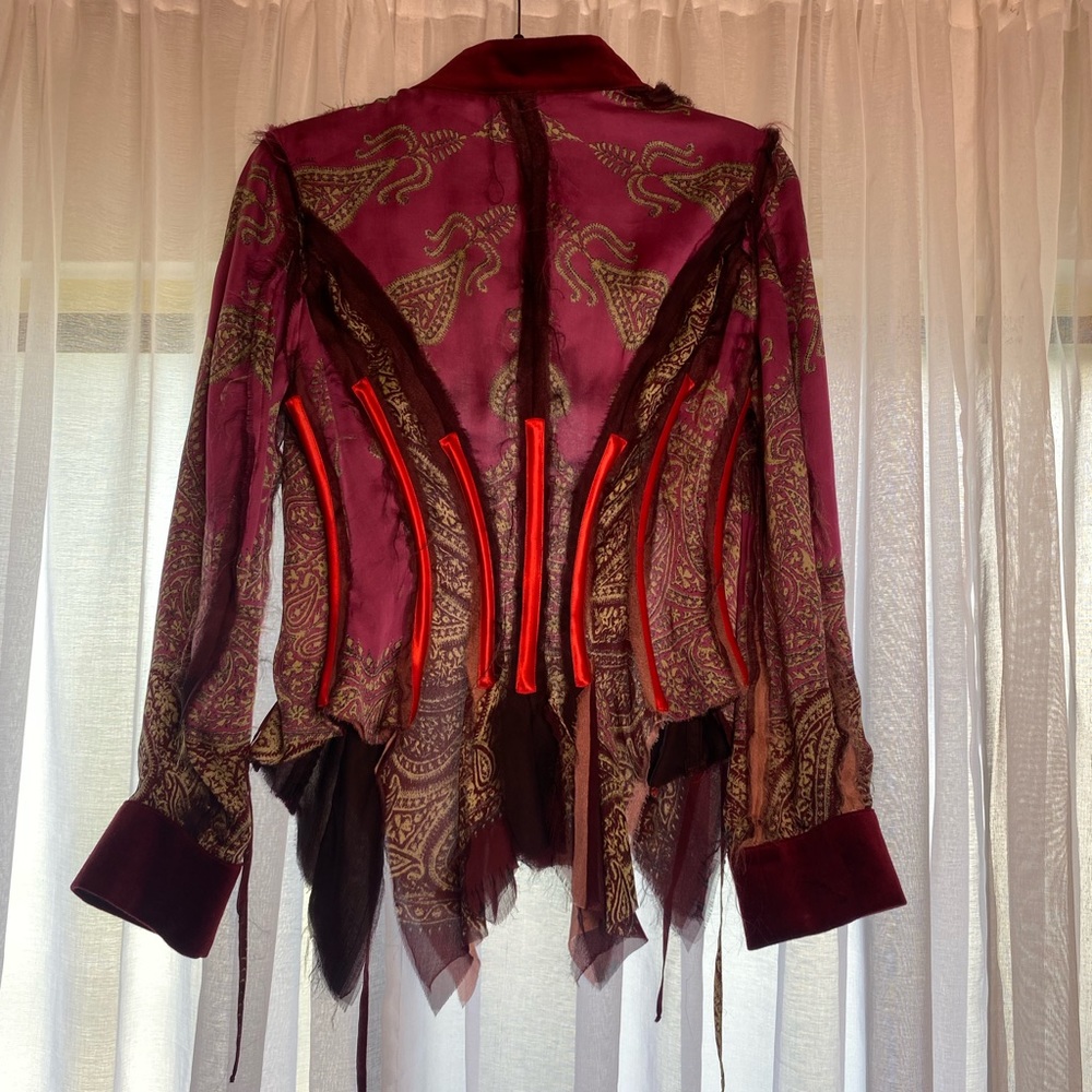 Like brand-new vintage distressed light weight jacket by Roberto Cavalli.